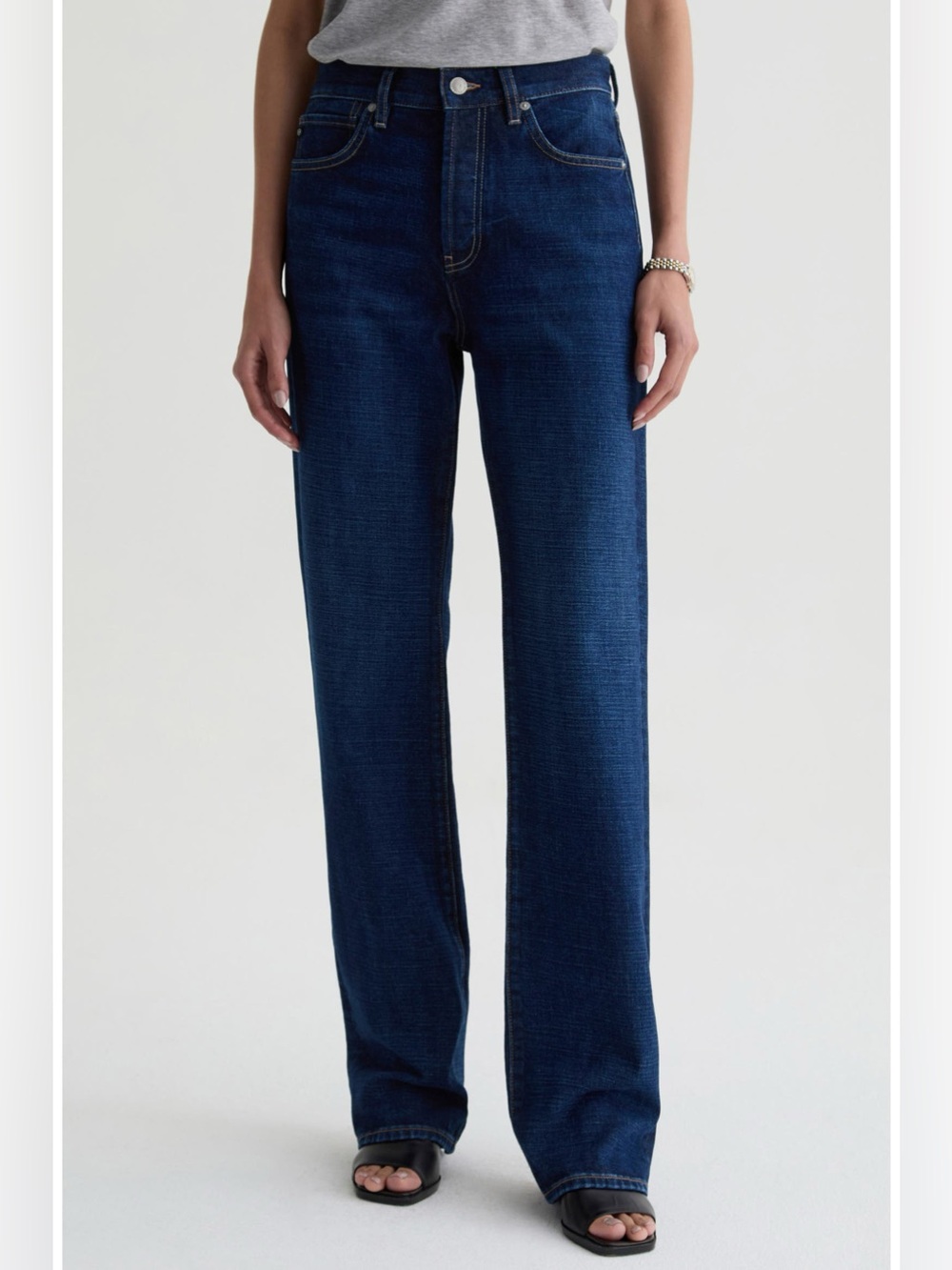 AG Adriano Goldschmied Sydney High Rise Stovepipe Jeans Size 32